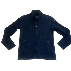 Prana wool-blend zip up sweater sz small